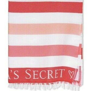 New Victoria's Secret Striped Fringe Beach Blanket